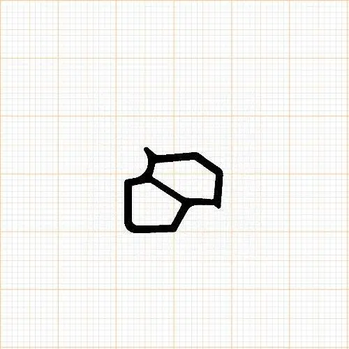 Türrahmen Dichtung - Stahlzargendichtung für Stahlzargen | 17 mm Breite | Farbe: grau
