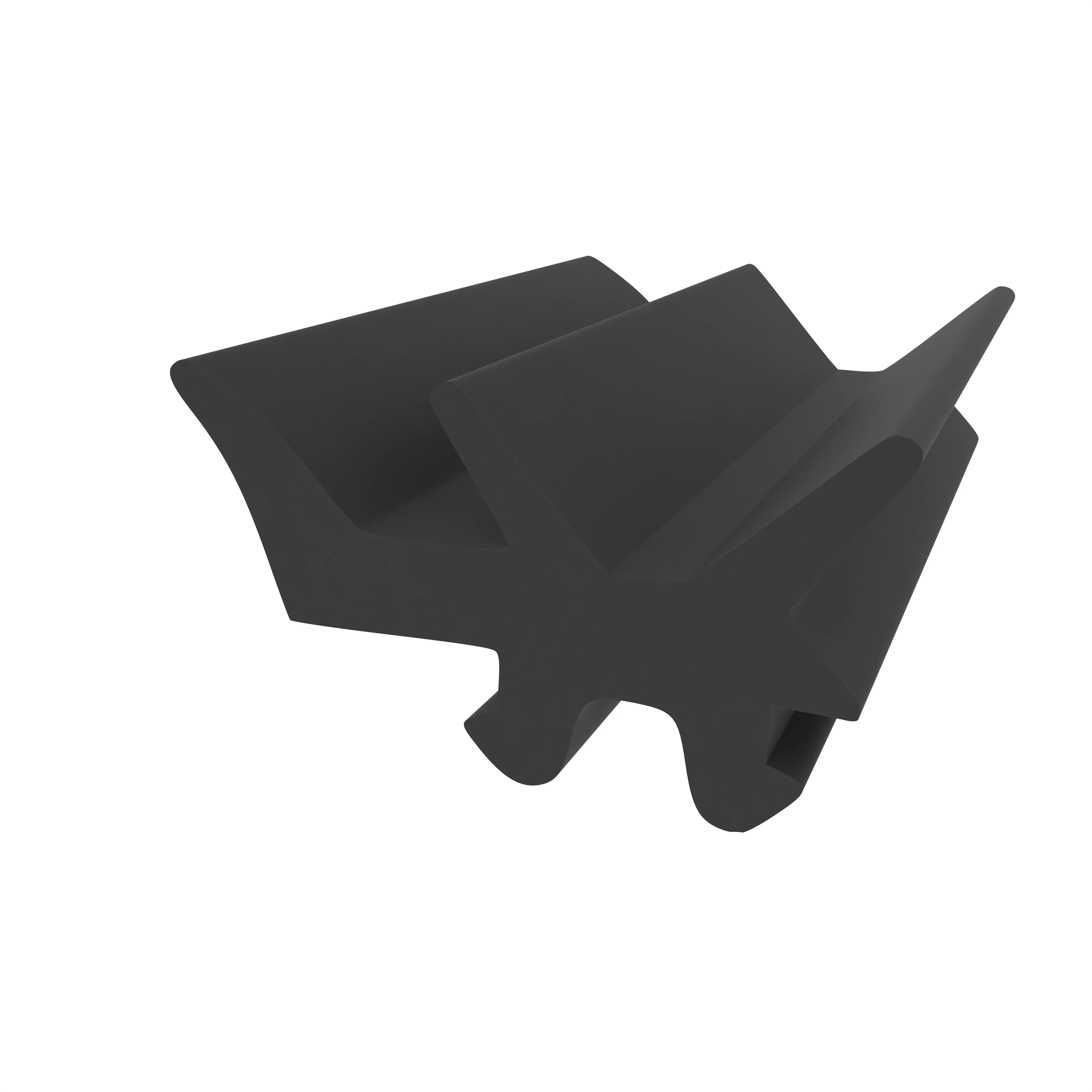 Verglasungsdichtung für Fenster | Breite: 16 mm | Farbe: schwarz