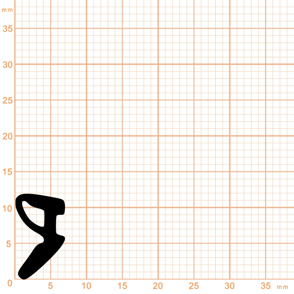 Verglasungsdichtungen - Verglasungsdichtung für Wicona und Schüco Fenster | 7 mm Breite | Farbe: schwarz