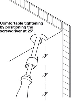 Verbinder & Bodenträger - Verbindergehäuse von Häfele Rafix 20 | Bohrtiefe: 14,02 mm +0,2 mm | Für Holzdicke ab 19 mm