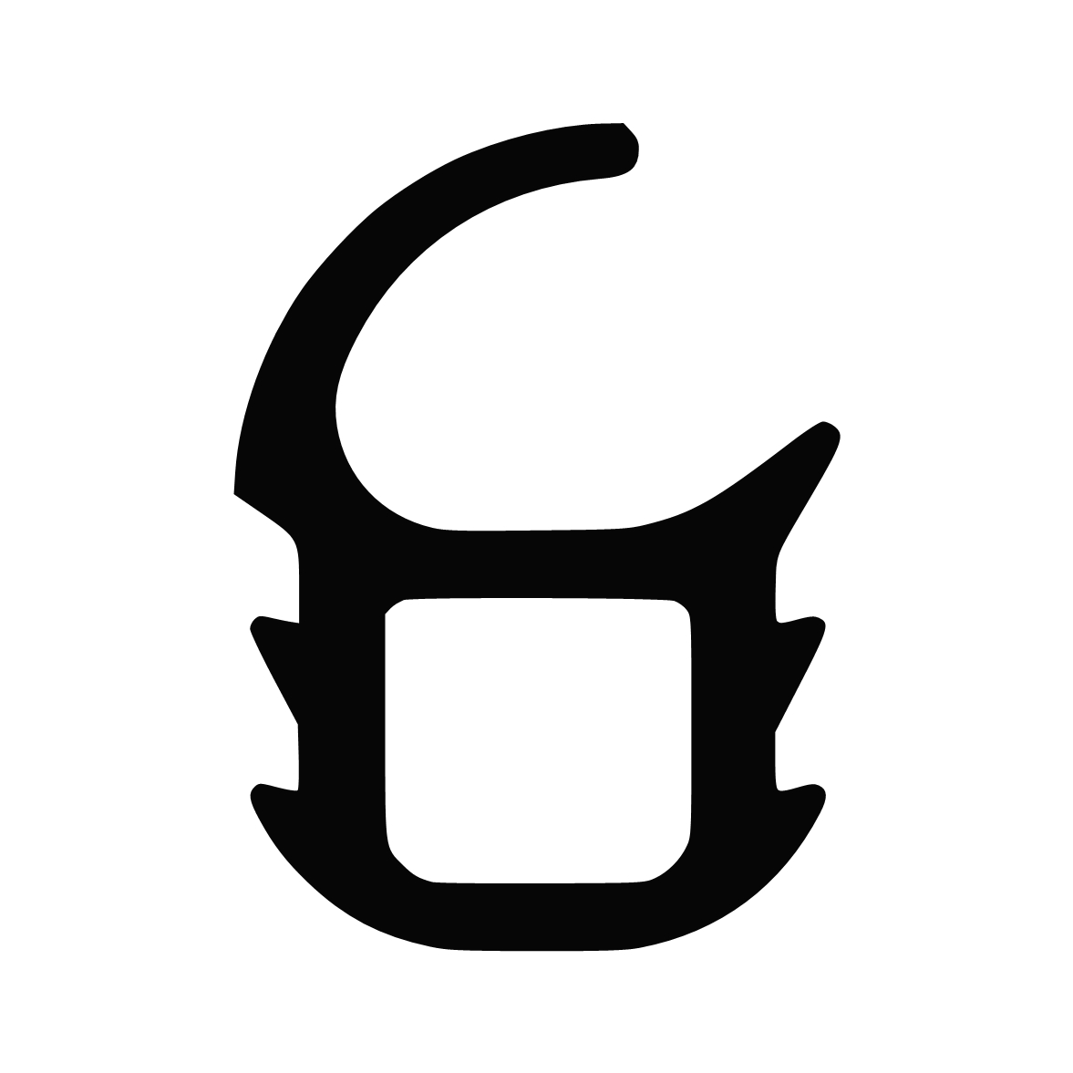 Türrahmen Dichtung - Stahlzargendichtung für senkrechte Nut | 19 mm Höhe | Farbe: grau