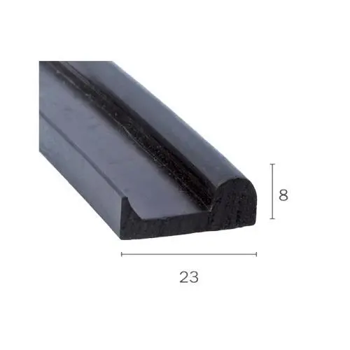 Motorhaubendichtungen - Motorhaubendichtung | Höhe: 8 mm | Farbe: schwarz