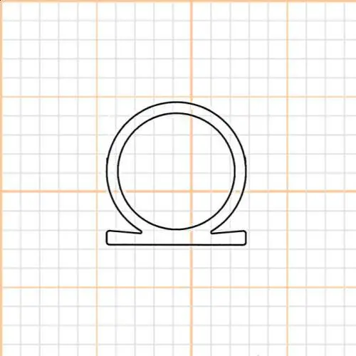 Türdichtung selbstklebend - Klebedichtung  für Türen und Fenster | Omega-Form | 8 mm Breite | Farbe: braun