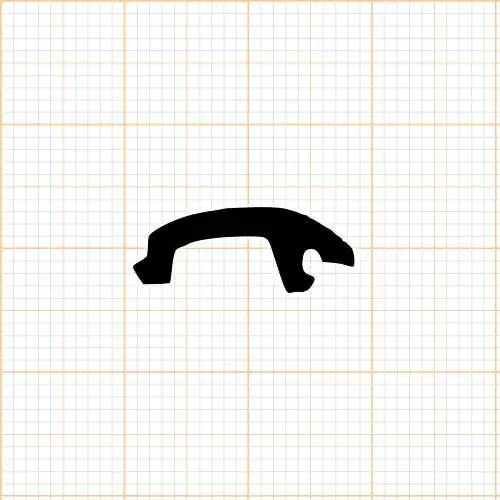 Bodenschwellendichtungen - Bodenschwellendichtung | 19 mm Breite | Farbe: schwarz