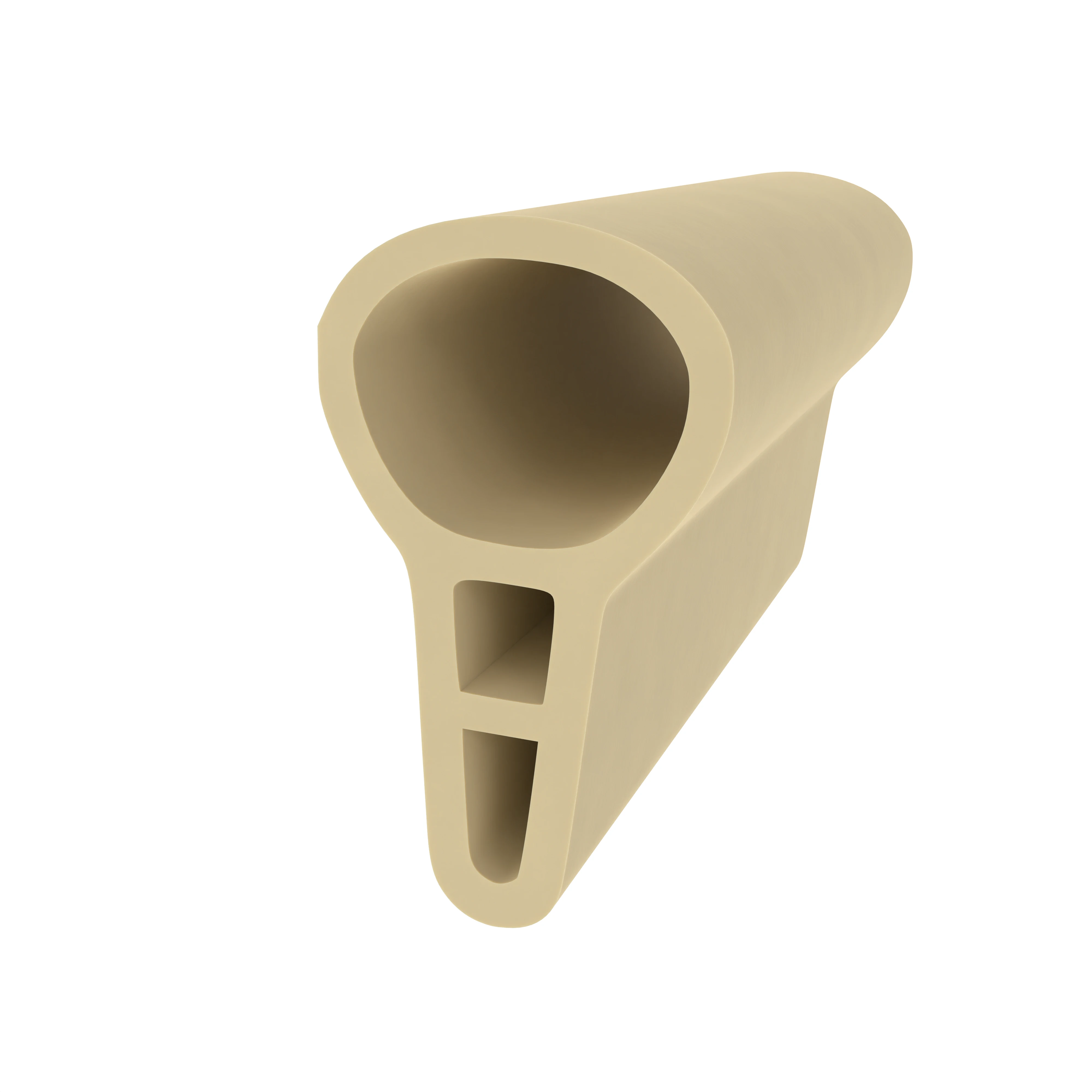 Türrahmen Dichtung - Stahlzargendichtung für Stahlrahmen | 22 mm Höhe | Farbe: beige