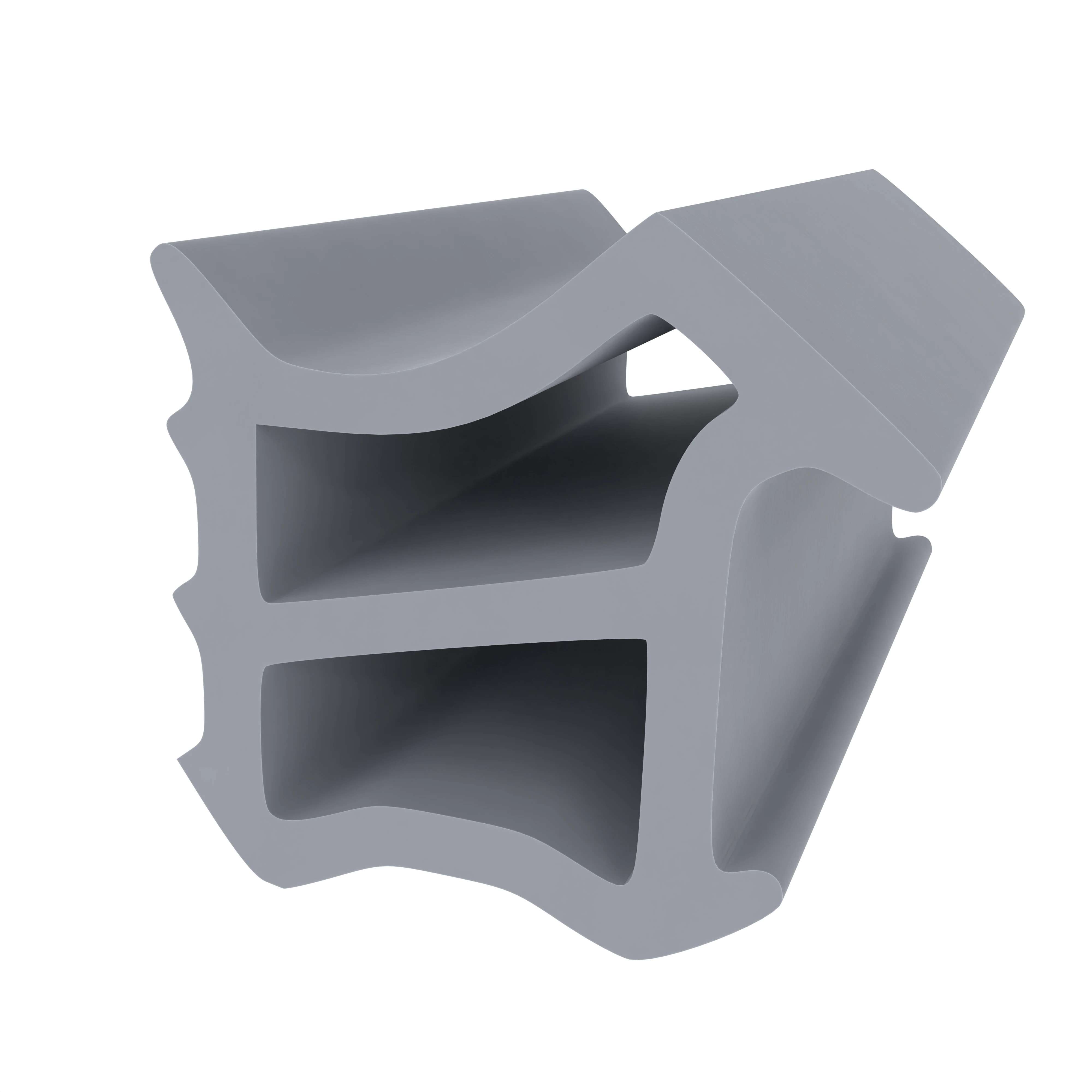 Türrahmen Dichtung - Stahlzargendichtung für Stahlrahmen | 12 mm Höhe | Farbe: weiß