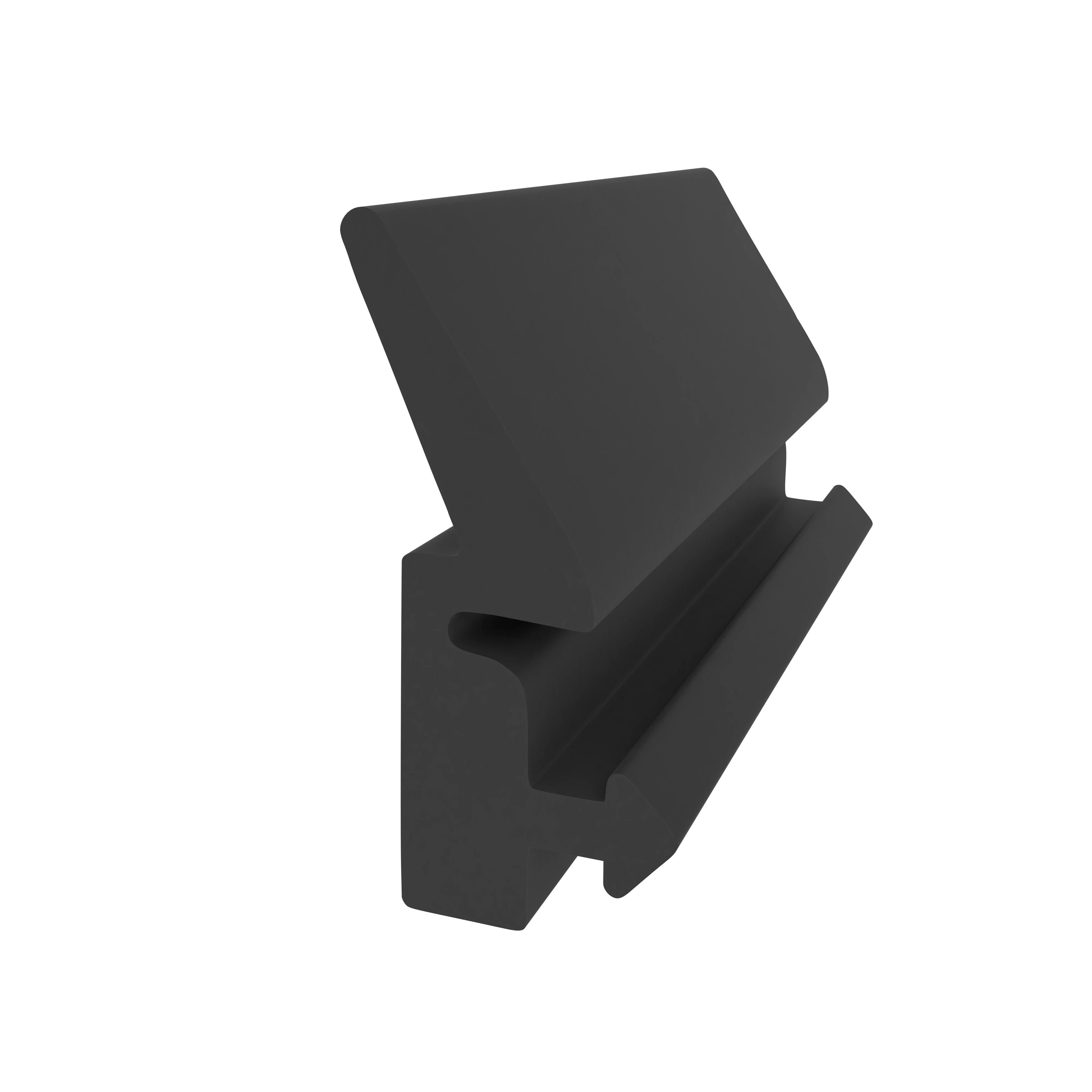 Türrahmen Dichtung - Anschlagdichtung für seitlichen Anschlag | 17 mm Höhe | Farbe: schwarz 