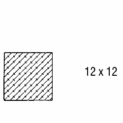 Moosgummidichtung vierkant | 12 mm Höhe | Farbe: grau