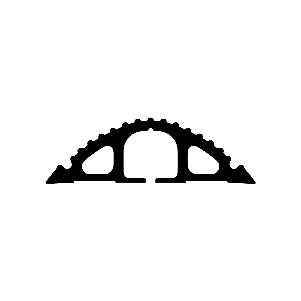 Bodenschwellendichtungen - Bodenschwellendichtung | Breite: 62 mm | Farbe: schwarz