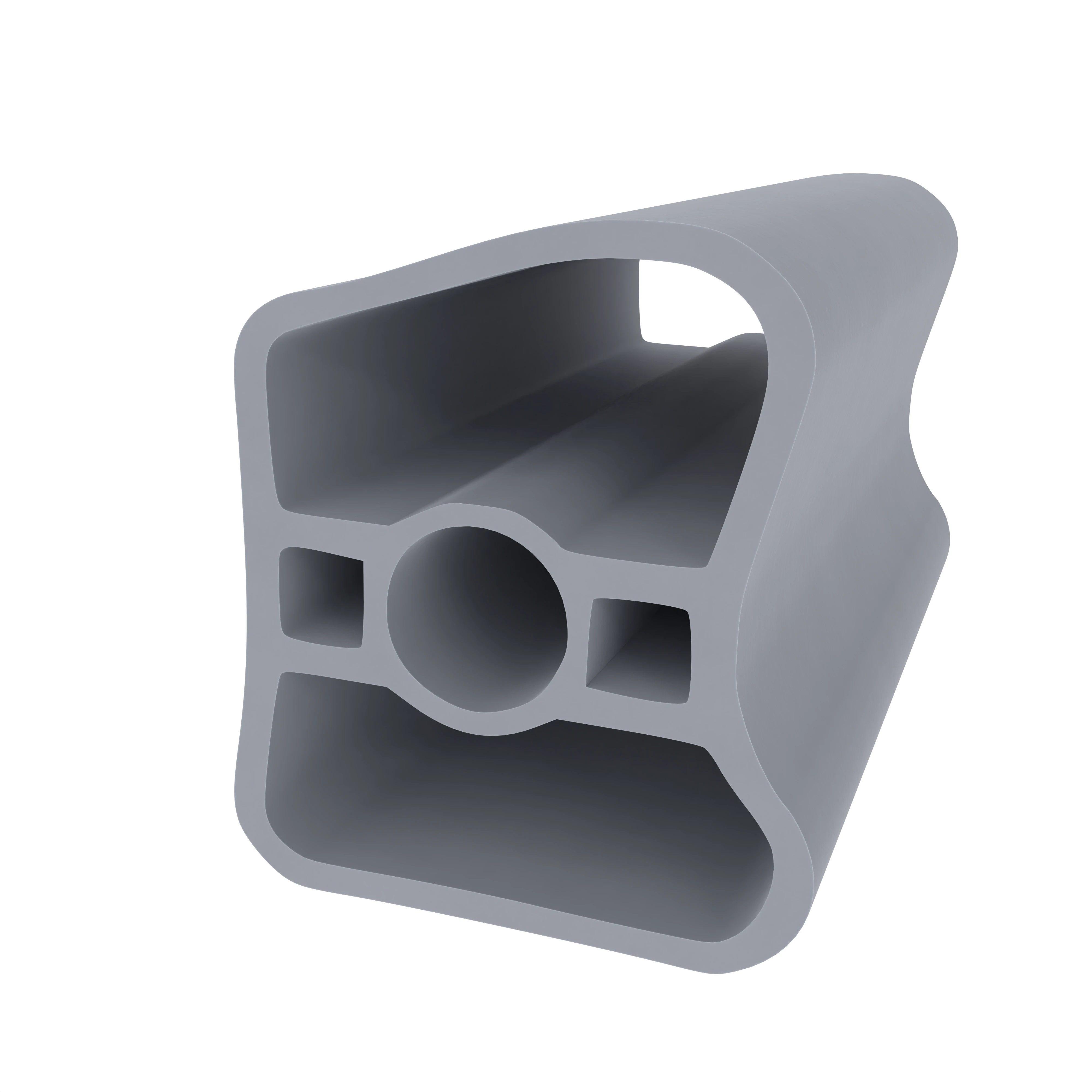 Stahlzargendichtung für Stahltüren | 17 mm Höhe | Farbe: grau