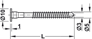 Verbinder & Bodenträger - Einteilverbinder Confirmat Zylinderkopf