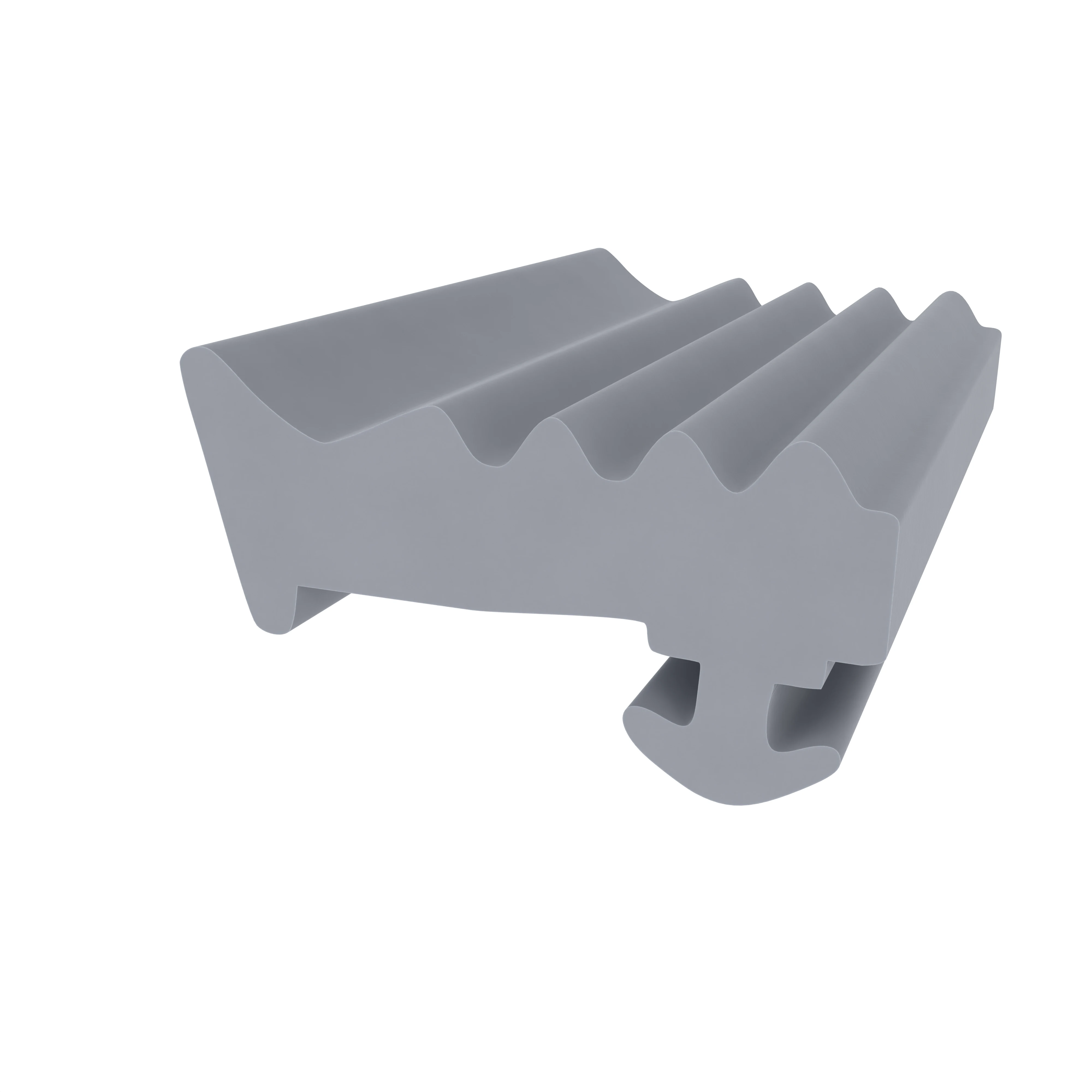 Verglasungsdichtung für Fenster | 13 mm Breite | Farbe: grau