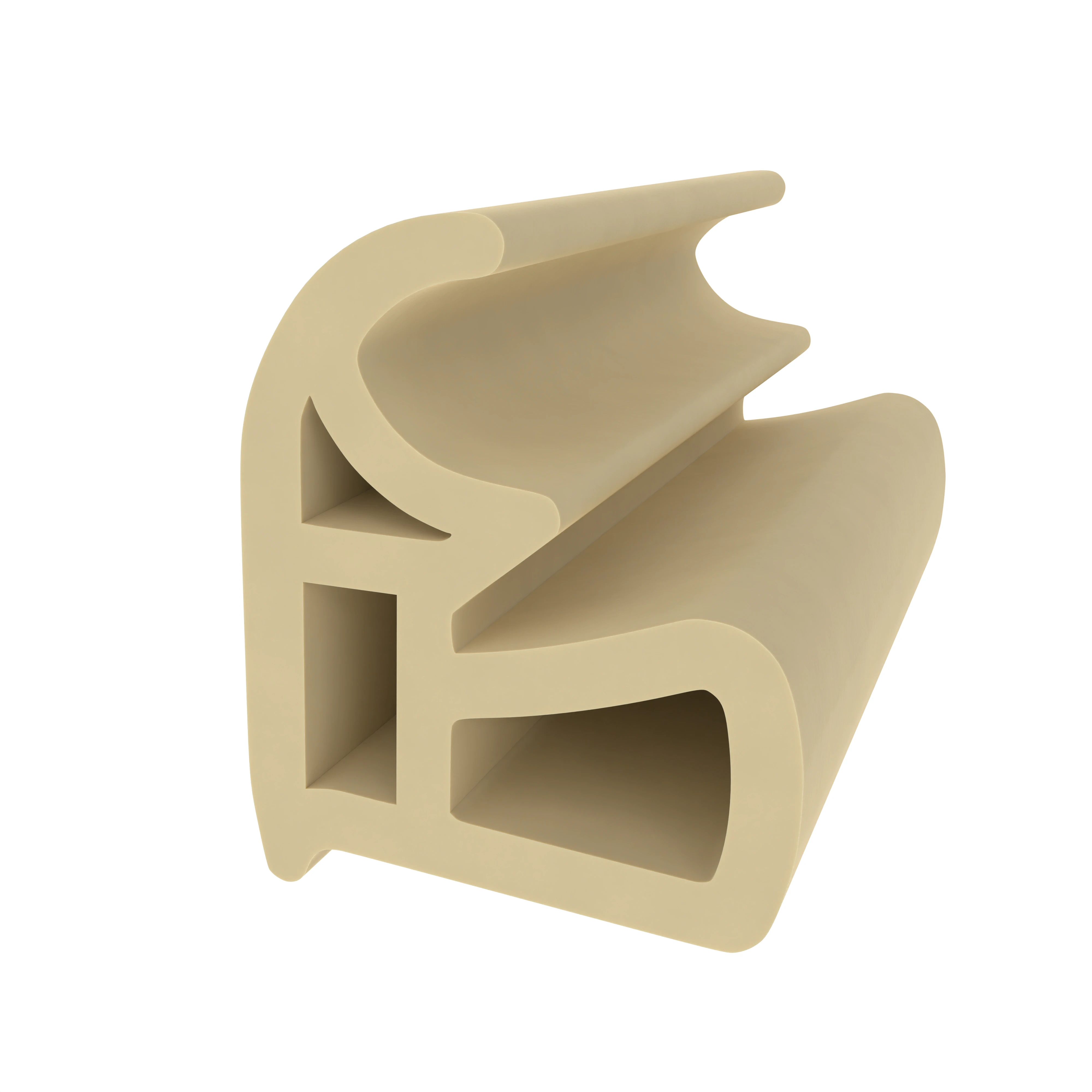 Türrahmen Dichtung - Stahlzargendichtung für Stahlzargen | 14 mm Breite | Farbe: beige