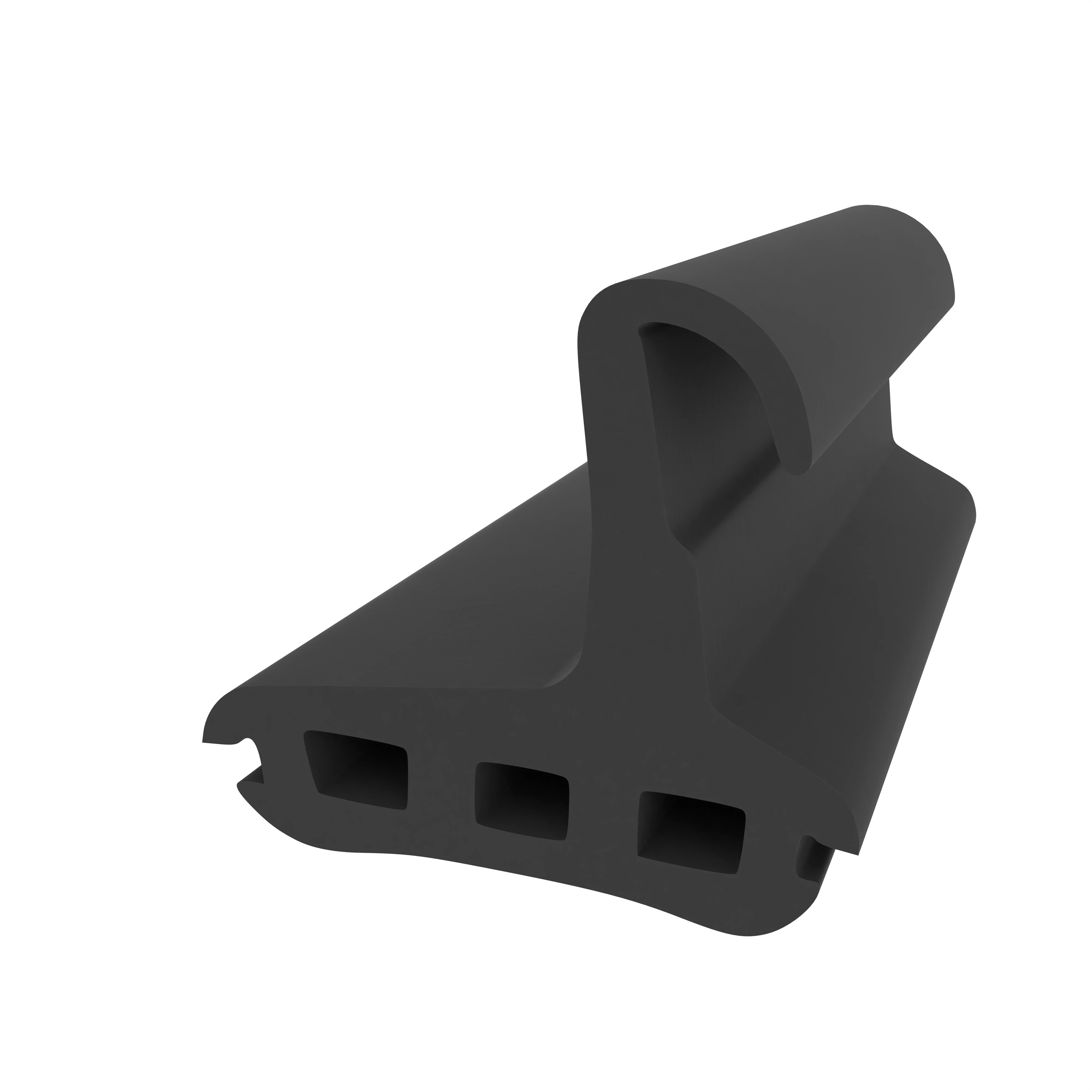 Mitteldichtung für Metall- oder Alufenster | 21 mm Höhe | Farbe: schwarz  Mitteldichtung für Metall- oder Alufenster | 21 mm Höhe | Farbe: schwarz