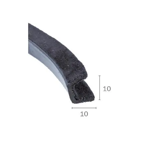 U-Profil für Fahrzeugscheiben | Höhe: 10 mm | Farbe: schwarz U-Profil für Fahrzeugscheiben | Höhe: 10 mm | Farbe: schwarz