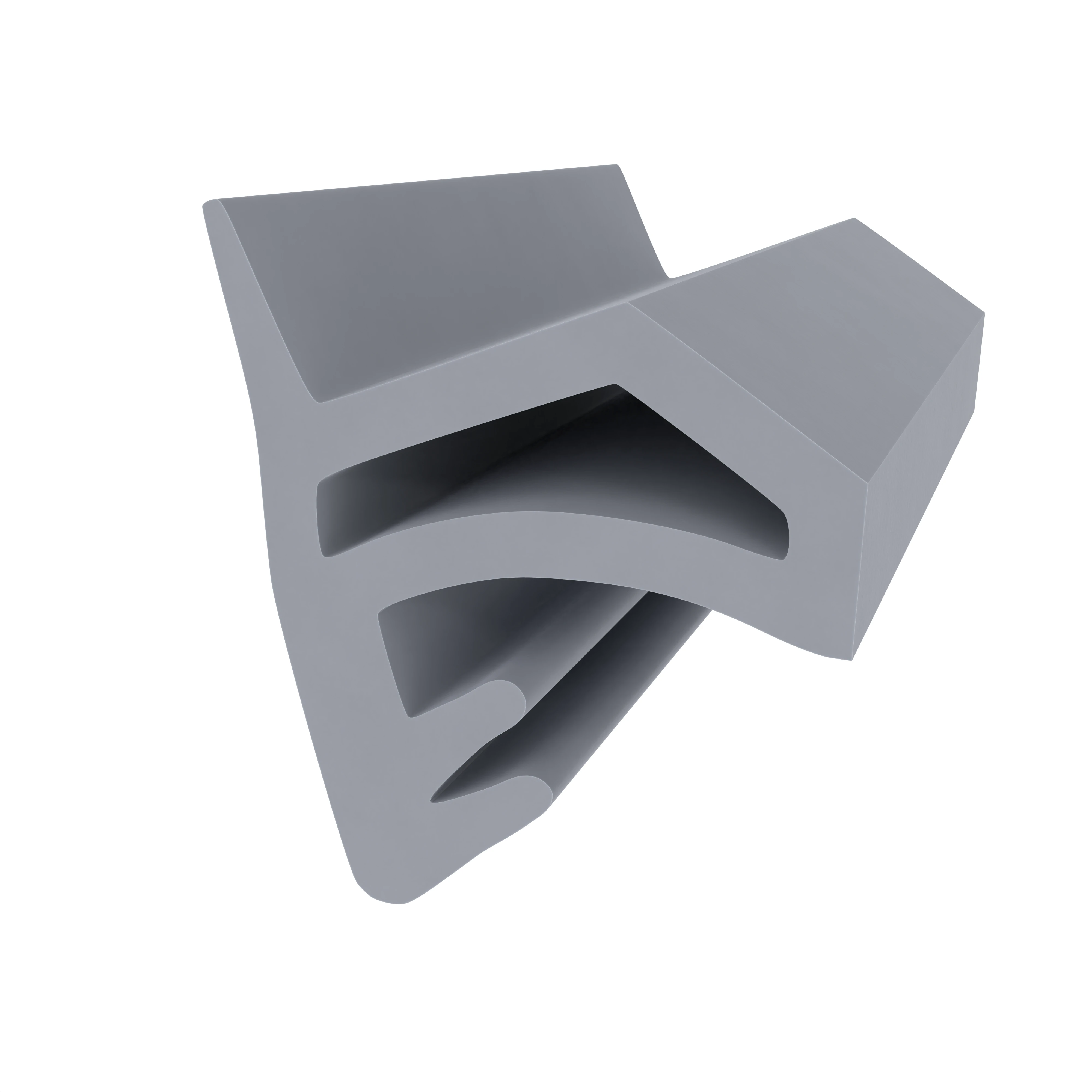 Türrahmen Dichtung - Holzzargendichtung für Zimmertüren | 4 mm Nut | Farbe: grau