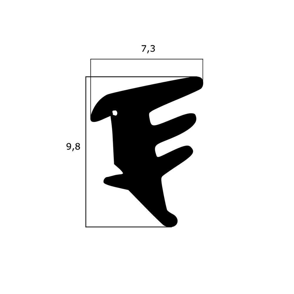 Verglasungsdichtungen - Verglasungsdichtung für Fenster | 9,8 mm Höhe | Farbe: weiß