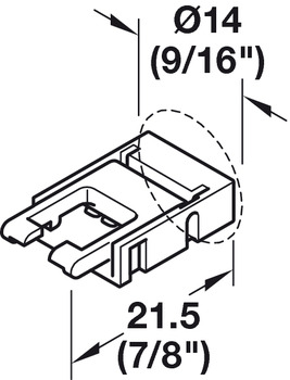 Beleuchtung - Verbindungsleitung für Häfele Loox5 | LED-Bänder: 10 mm, RGB | Länge: 500 mm