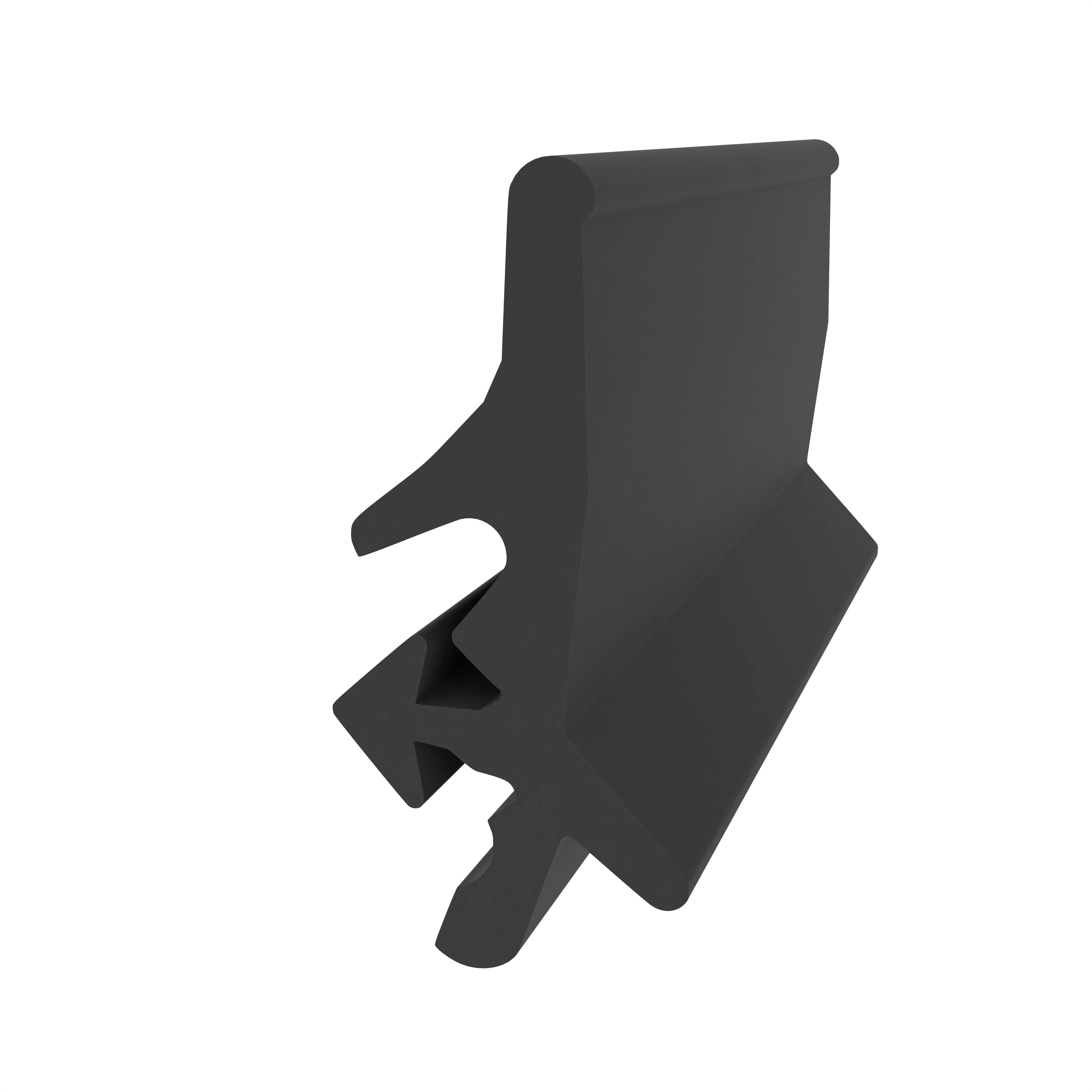 Anschlagdichtung für seitlichen Anschlag | 16 mm Höhe | Farbe: schwarz  Anschlagdichtung für seitlichen Anschlag | 16 mm Höhe | Farbe: schwarz