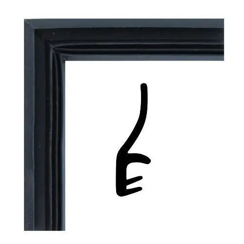 Dichtungsecke für Holzzargendichtung F1322 | Farbe: schwarz
