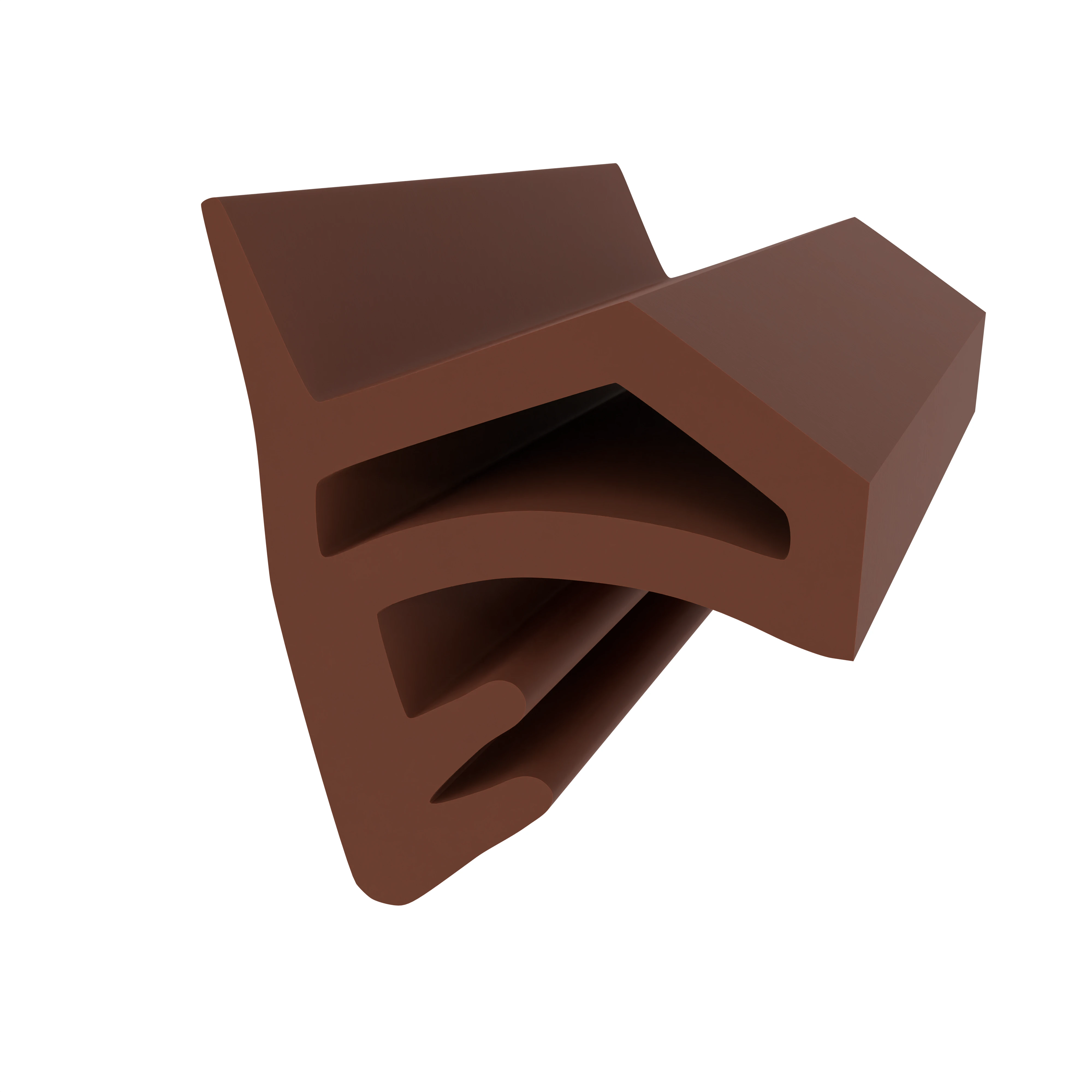 Türrahmen Dichtung - Holzzargendichtung für Zimmertüren | 12 mm Nut | Farbe: braun