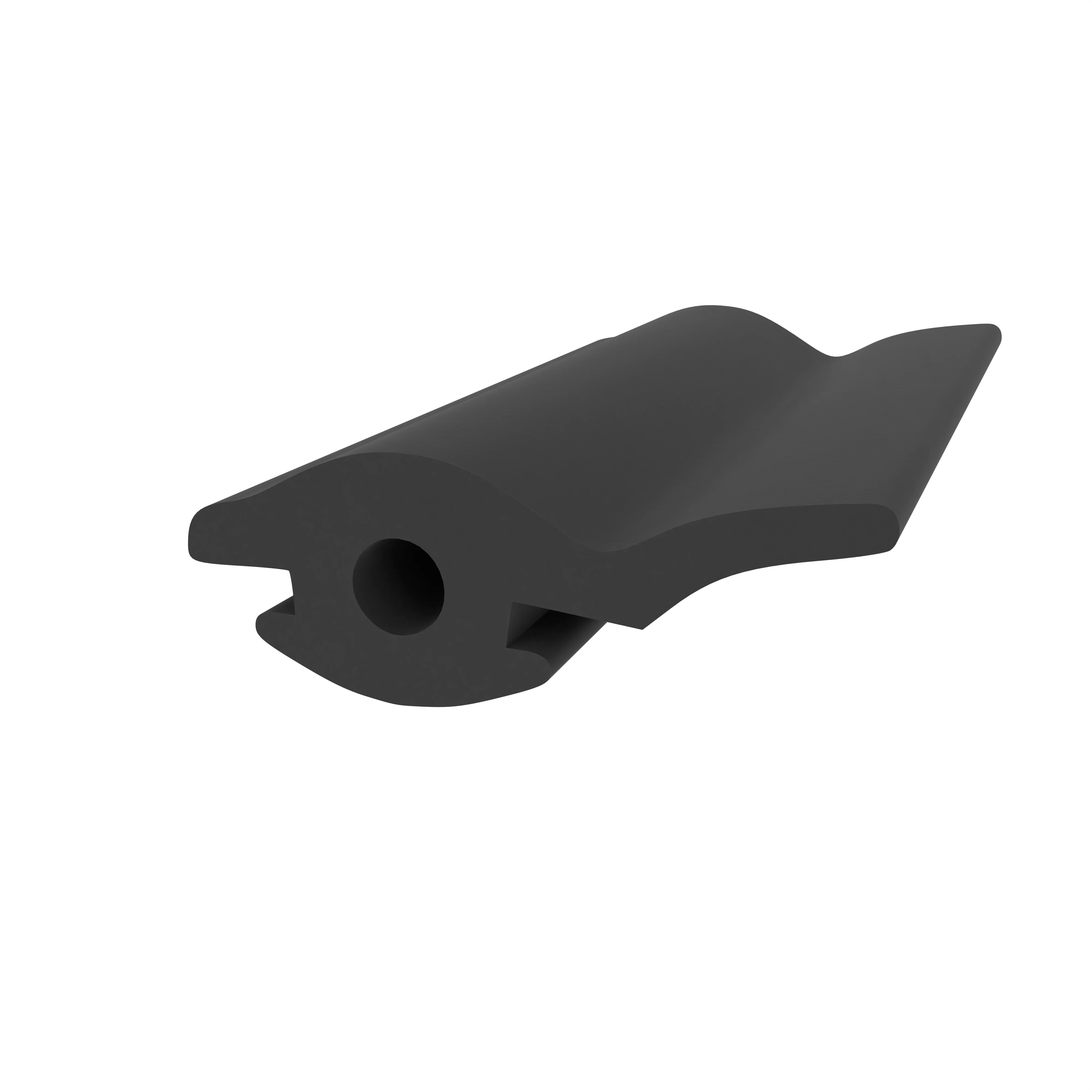 Türrahmen Dichtung - Anschlagdichtung für seitlichen Anschlag | 18 mm Höhe |  Farbe: schwarz