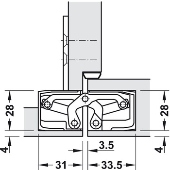 Türbänder - Türband von Simonswerk | Modell: TECTUS TE 340 3D | Größe: 160 mm