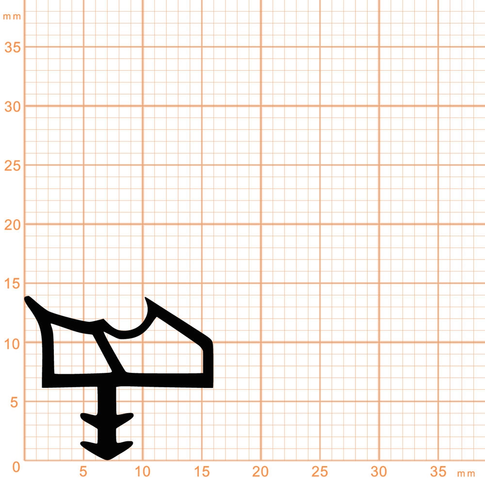 Türrahmen Dichtung - Holzzargendichtung für Zimmertüren | 15 mm Falzbreite | Farbe: weiß