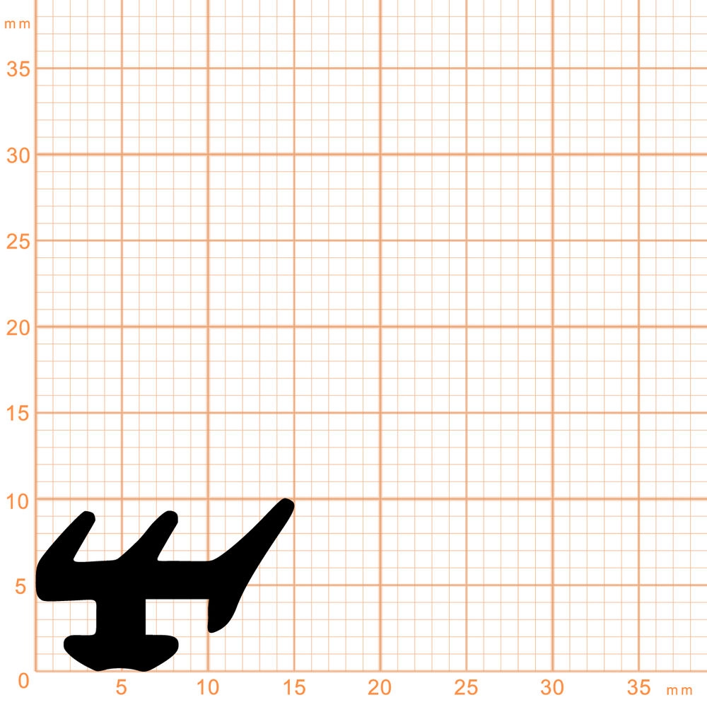 Verglasungsdichtungen - Verglasungsdichtung für Fenster | 10 mm Breite | Farbe: weiß