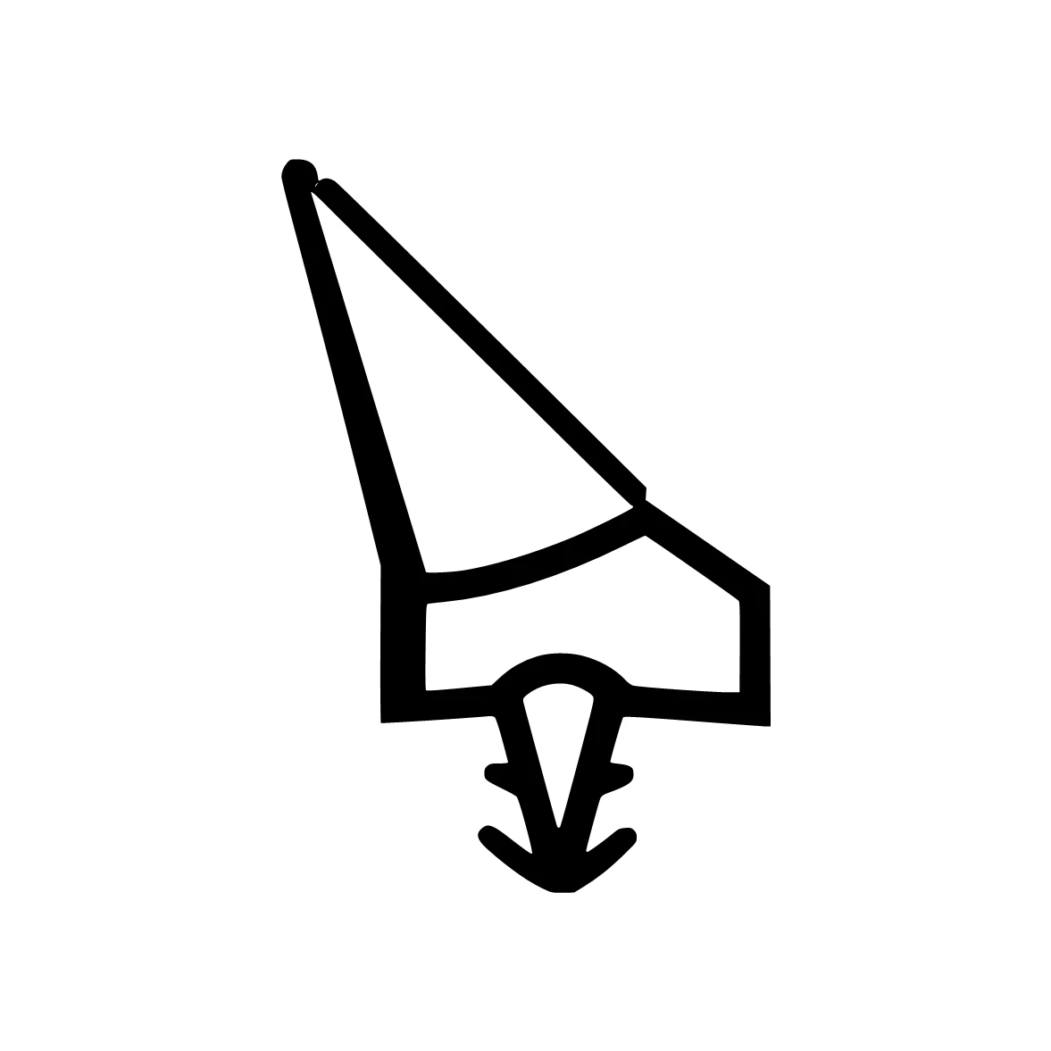 Türrahmen Dichtung - Holzzargendichtung für Haustüren | 12 mm Falzbreite | Farbe: weiß