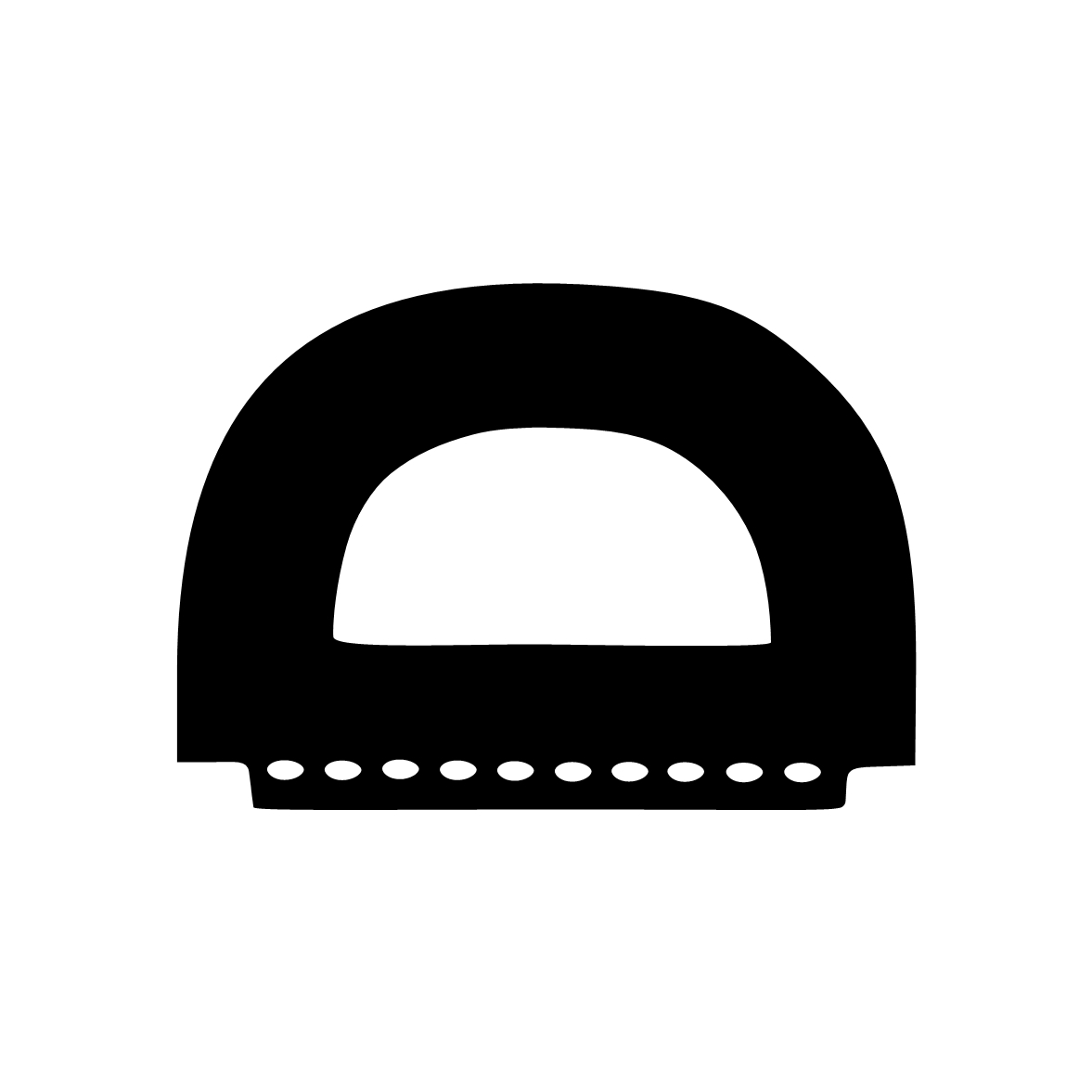 Klebedichtung mit D-Profil | Spaltbreite: 4 – 6 mm | Farbe: schwarz