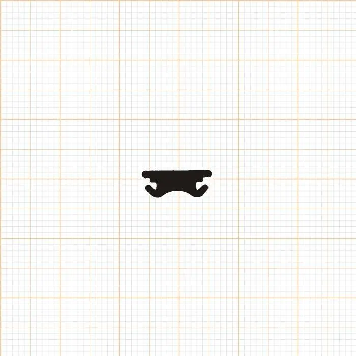 Treppenstufenprofile - Fugenabdeckprofil | Höhe: 5 mm | Farbe: schwarz