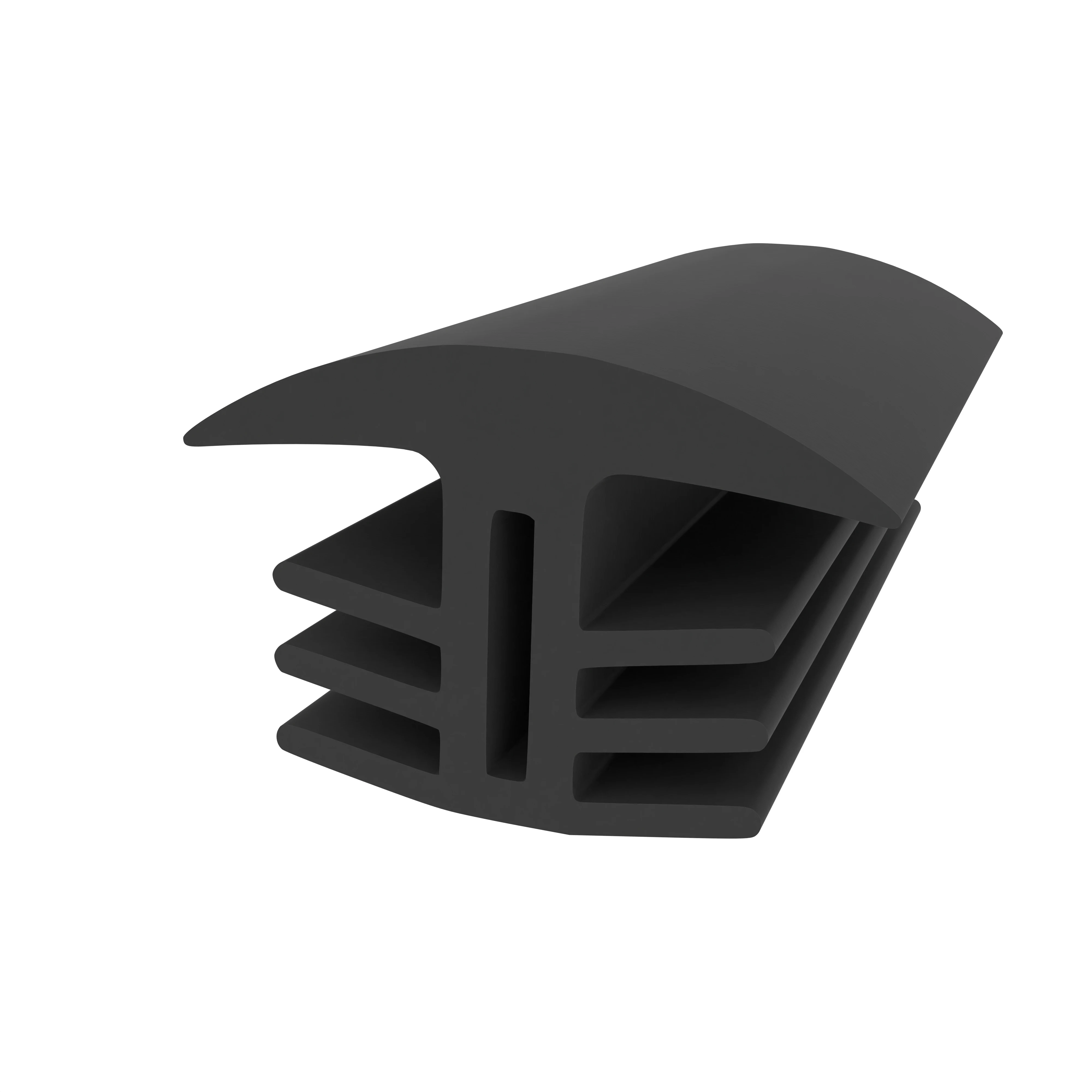 Fugenabdeckprofil für Bauwerksfugen | Höhe: 33 mm | Farbe: schwarz