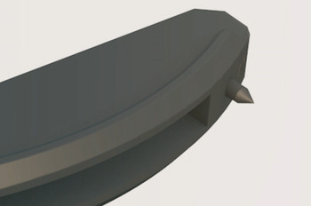Tablarträger Lamello Divario P-18 | für Holzdicke: = 18 mm | Breite: 72 mm