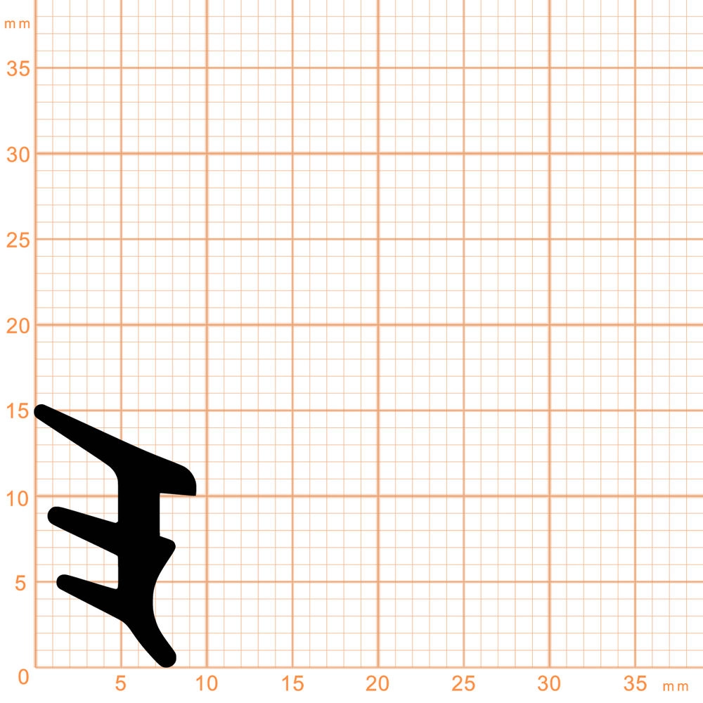 Verglasungsdichtungen - Verglasungsdichtung für Heroal, Hueck und Schüco Fenster | 9,5 mm Breite | Farbe: weiß