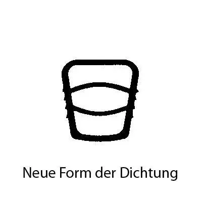 Türrahmen Dichtung - Stahlzargendichtung für Stahltüren | 13,3 mm Breite | Farbe: grau