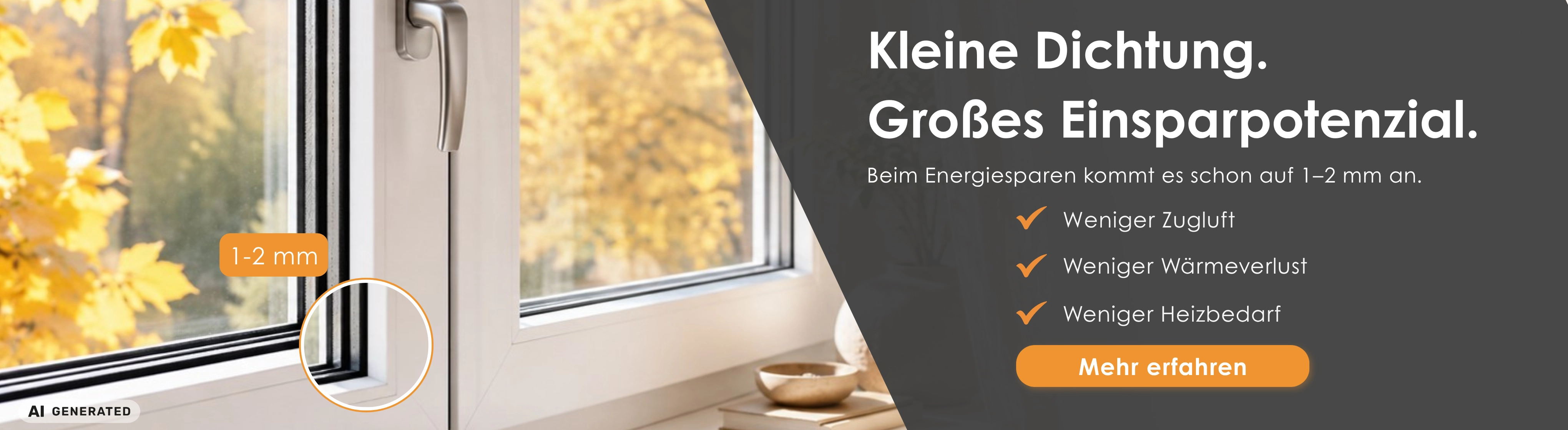 Dichtung Online-Shop von Graf-Dichtungen - Energiesparen-Banner-Desktop