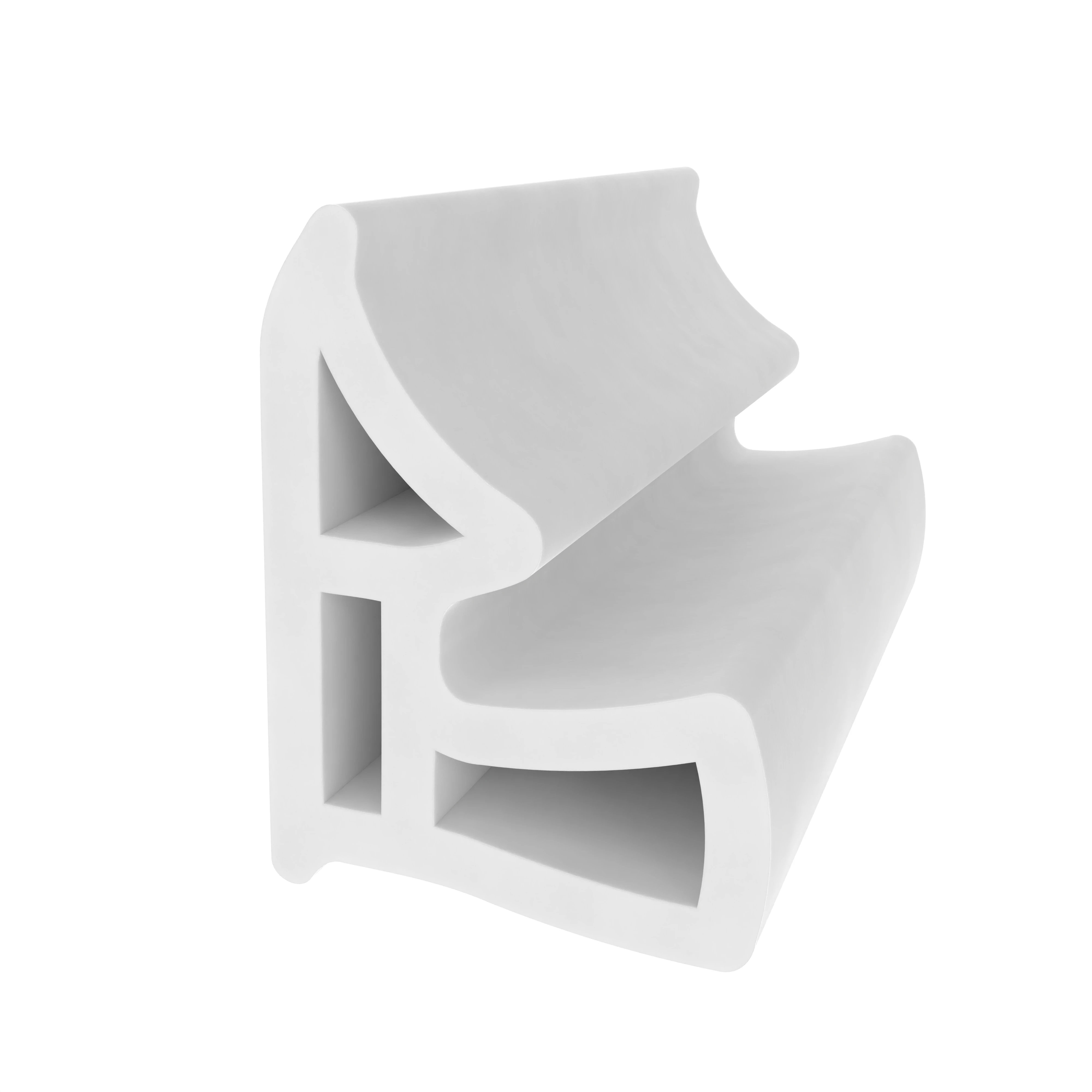 Stahlzargendichtung für hinterschnittene Nut | 13 mm Breite | Farbe: weiß