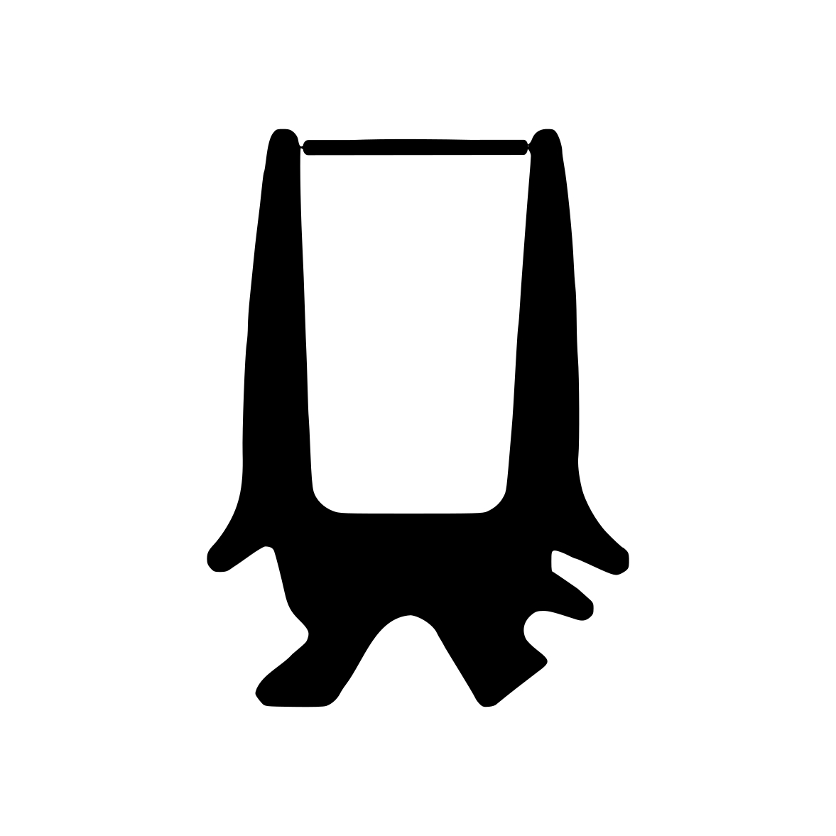U-Profil in schwarz