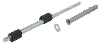 Verbinder & Bodenträger - Tablarträger mit Holzgewinde | Durchmesser: 14,2 mm | Tablardicke: = 22 mm