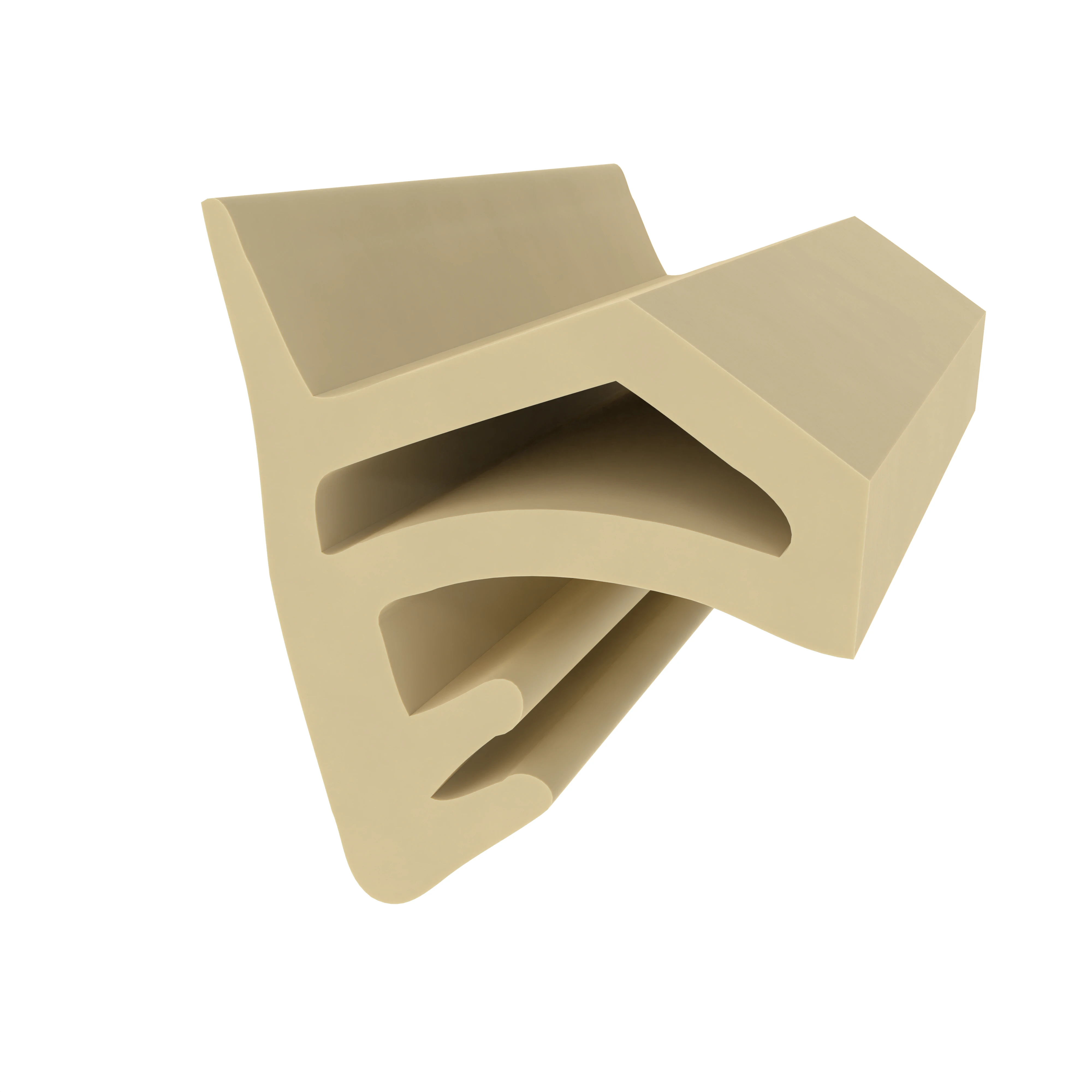 Türrahmen Dichtung - Holzzargendichtung für Zimmertüren | 4 mm Nut | Farbe: beige