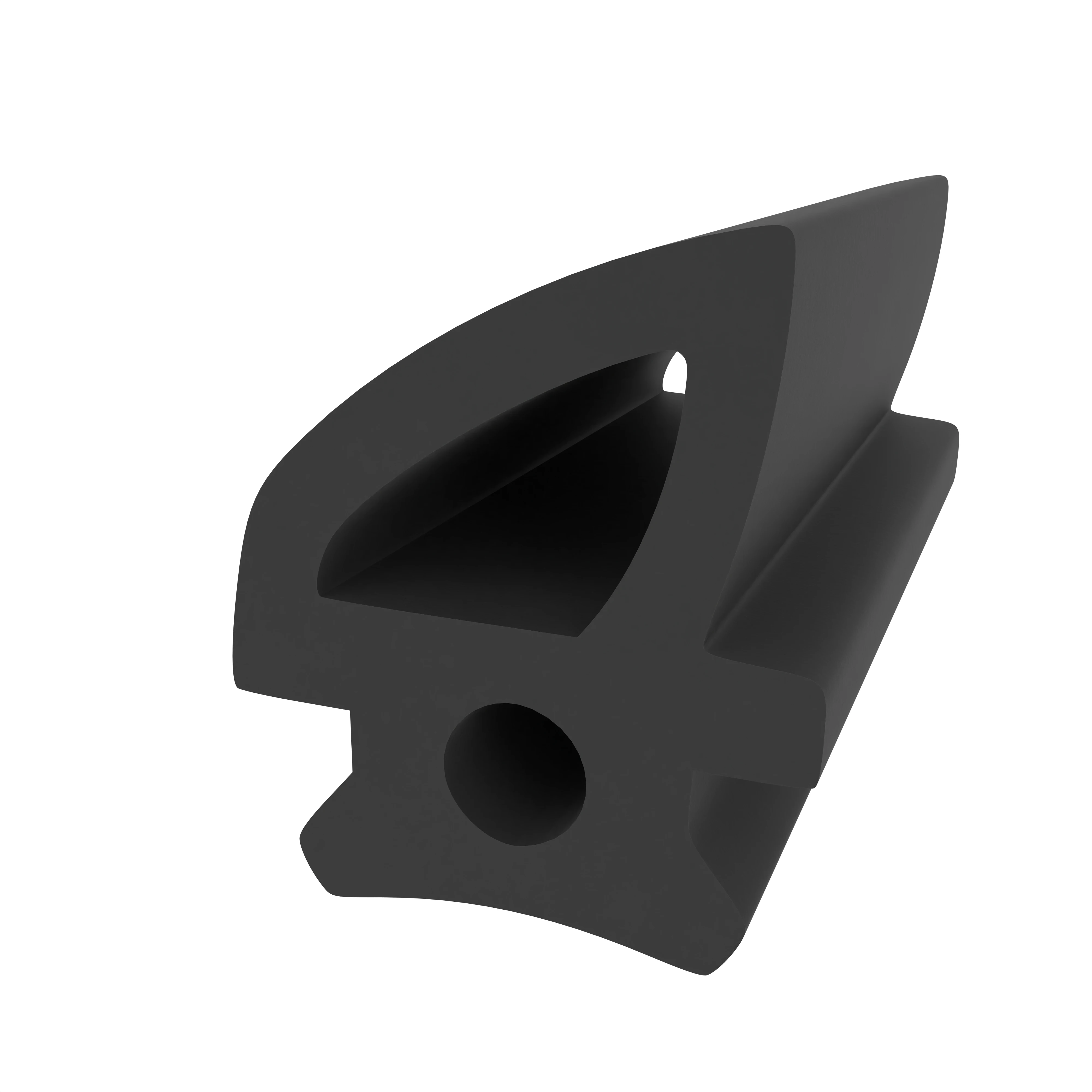 Mitteldichtung für Metall- und Alufenster | 13,5 mm Höhe | Farbe: schwarz