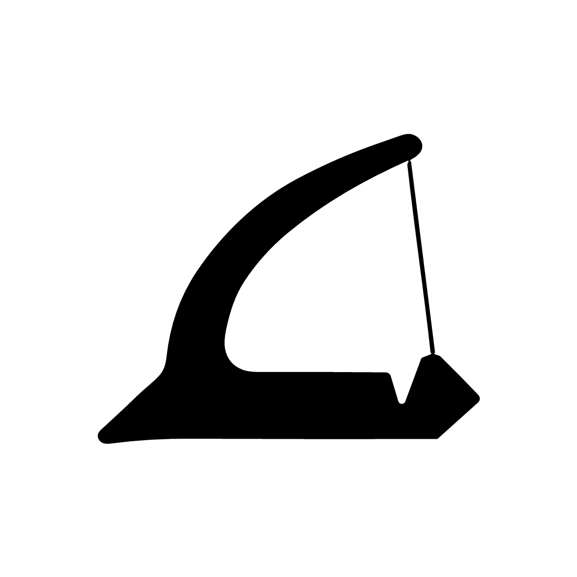 Lippendichtungen - Anschlagdichtung mit Lippe und glattem Fuß | 16 mm Höhe | Farbe: grau