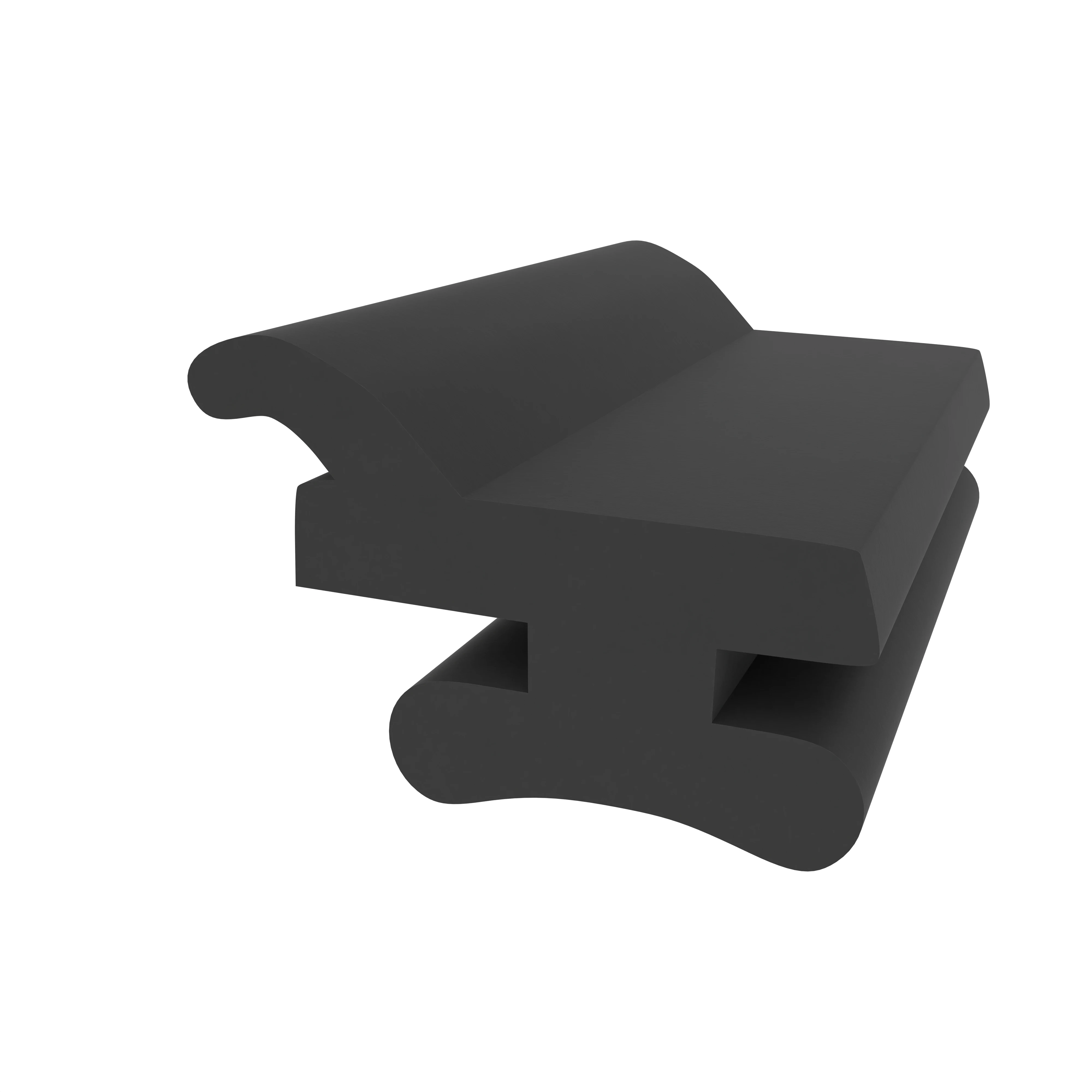 Lippendichtungen - Anschlagdichtung für Metallfenster | 9 mm Höhe | Farbe: schwarz 