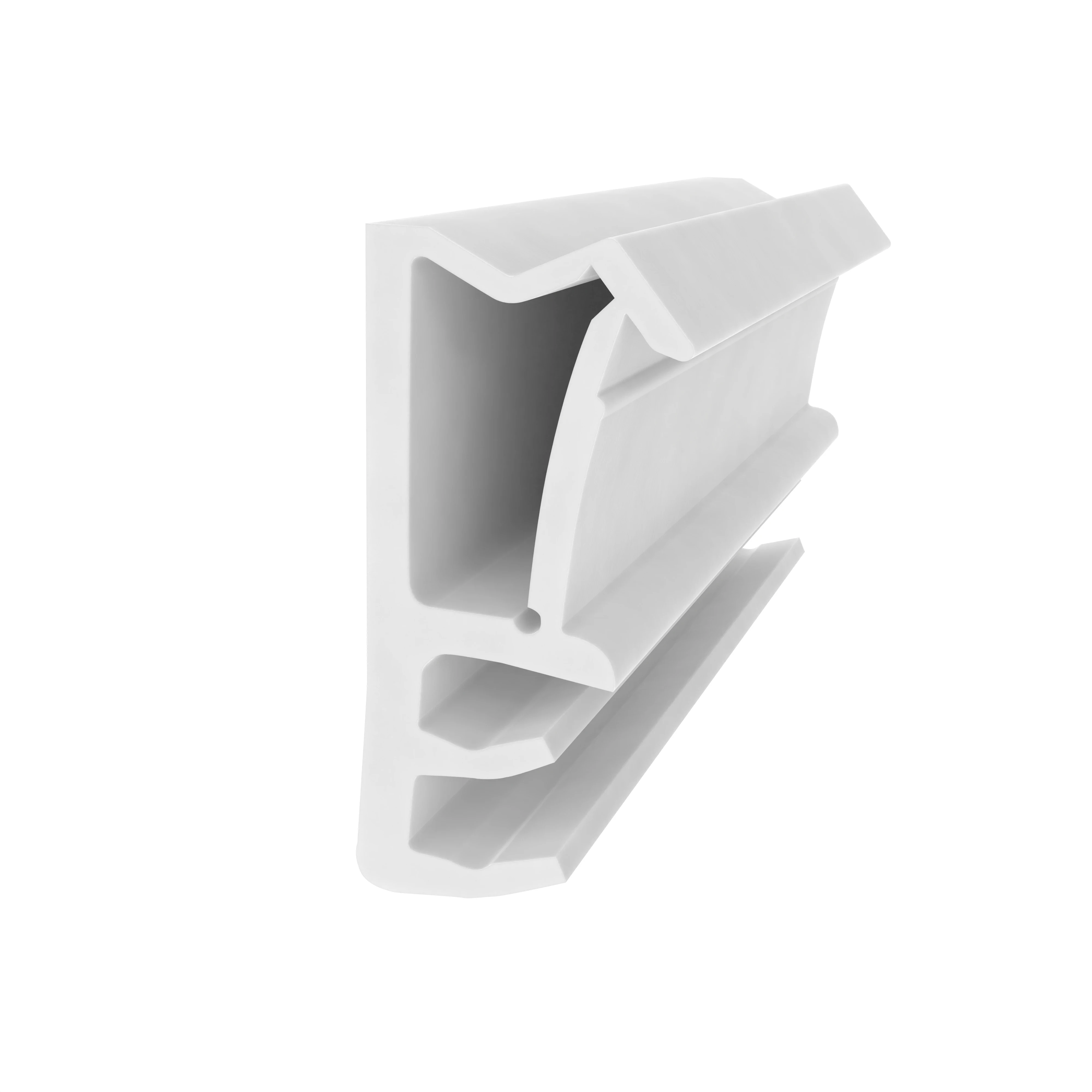Flügelfalzdichtung für Holzelemente | 10 mm Falzhöhe | Farbe: weiß