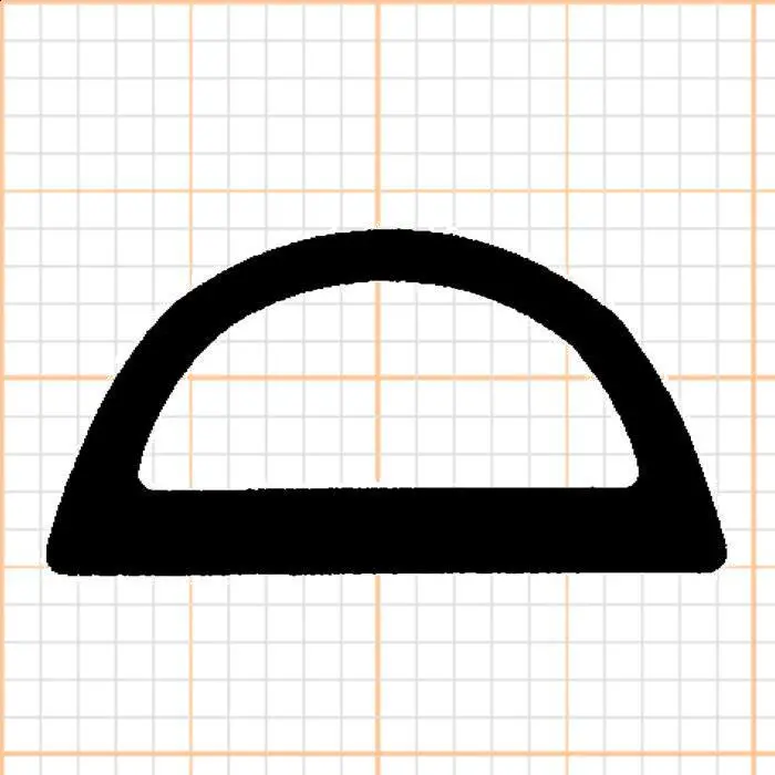 Lippendichtungen - Anschlagdichtung mit Schlauch für Fenster | 18 mm Breite | Farbe: schwarz