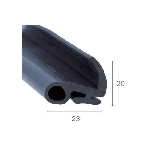 Verglasungsdichtungen - Windschutzscheibendichtung für Autos | Höhe: 20 mm | Farbe: schwarz